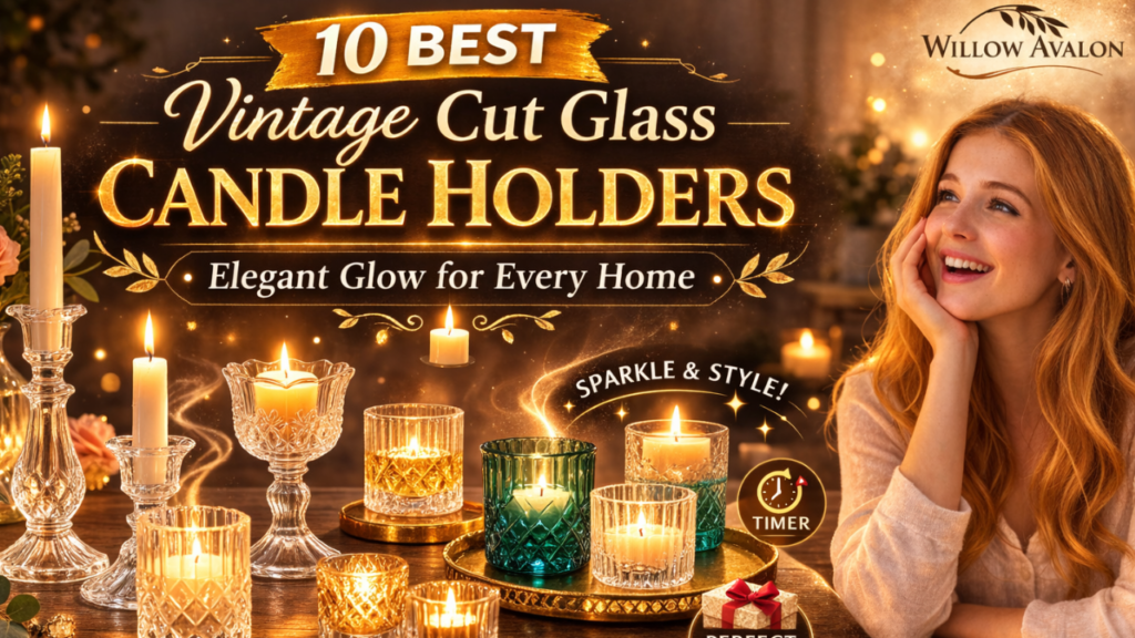 10 Best Vintage Cut Glass Candle Holders