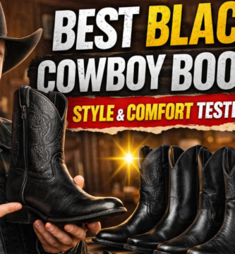 13 Best Mens Black Cowboy Boots That Deliver Style and Comfort