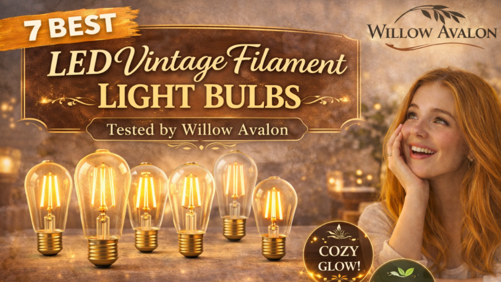 7 Best LED Vintage Filament Light Bulbs Tested by Willow Avalon