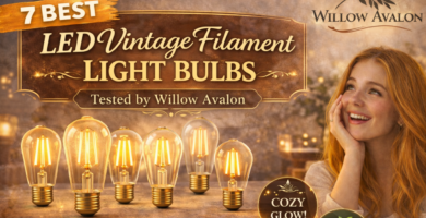 7 Best LED Vintage Filament Light Bulbs Tested by Willow Avalon