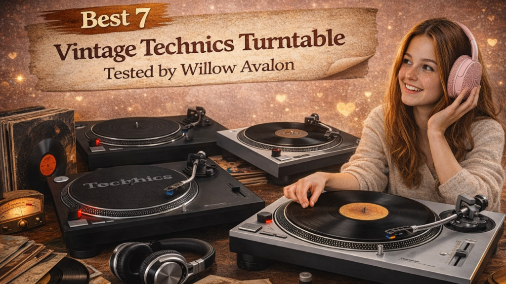 Best 7 Vintage Technics Turntable Tested by Willow Avalon