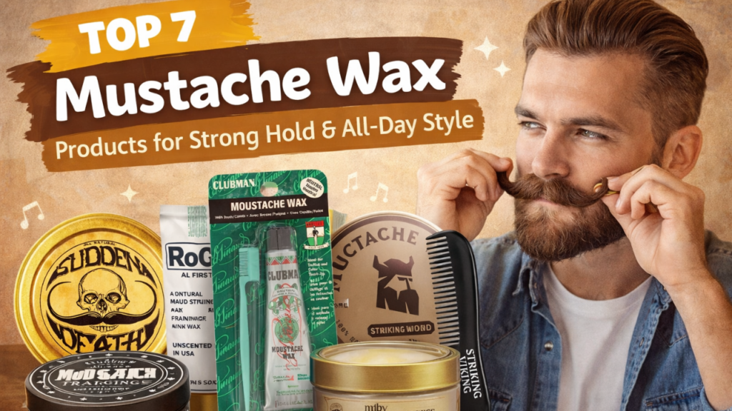 Top 7 Mustache Wax Products for Strong Hold & All-Day Style