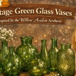 7 Vintage Green Glass Vases Inspired by the Willow Avalon Aesthetic