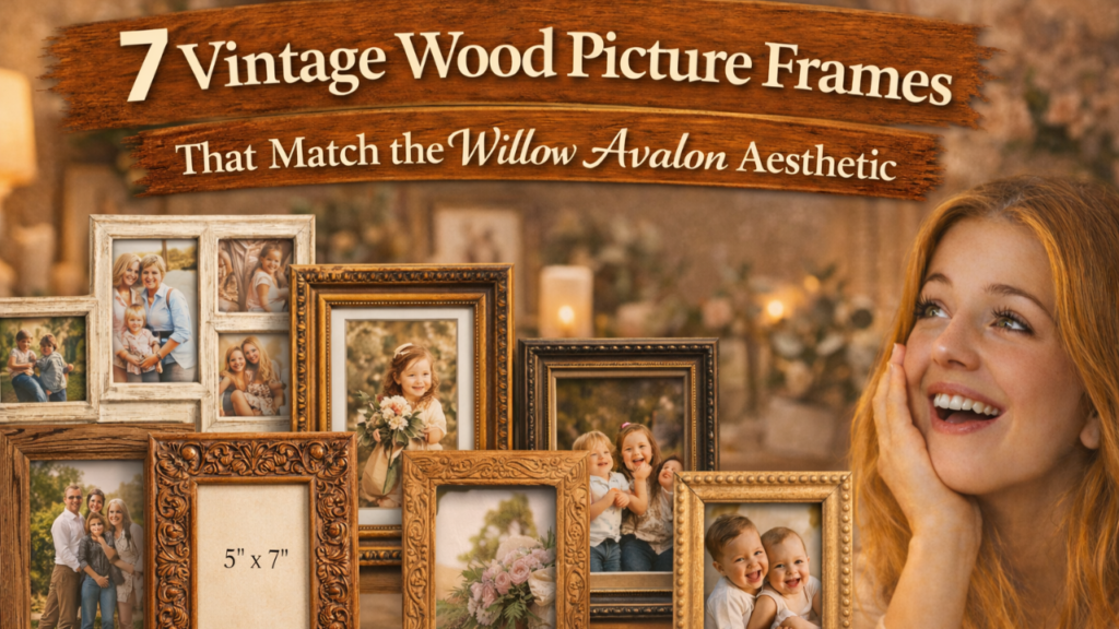 7 Vintage Wood Picture Frames That Match the Willow Avalon Aesthetic