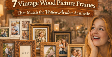 7 Vintage Wood Picture Frames That Match the Willow Avalon Aesthetic